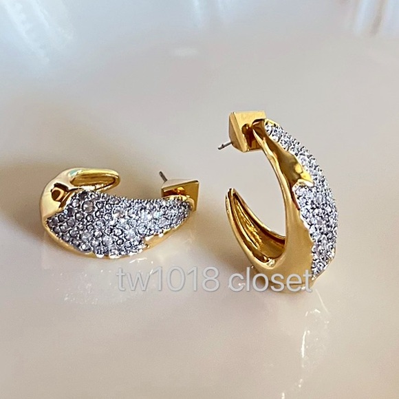 Alexis Bittar Solanales Crystal Hoop Earrings - Picture 4 of 6